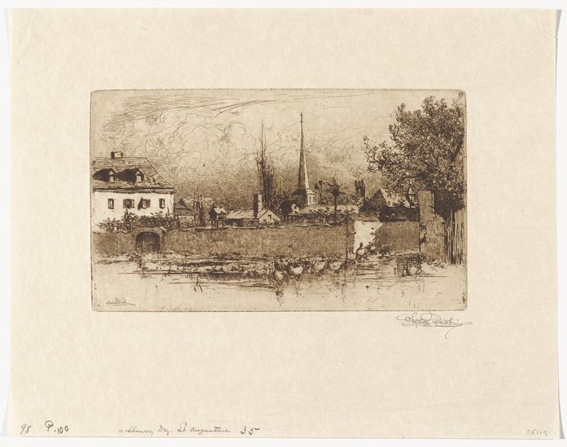 Showery Day, St. Augustine, Stephen Parrish, 19th century