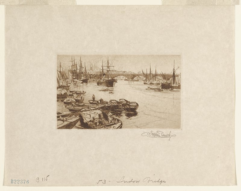 London Bridge, No. 2, Stephen Parrish, 19th century