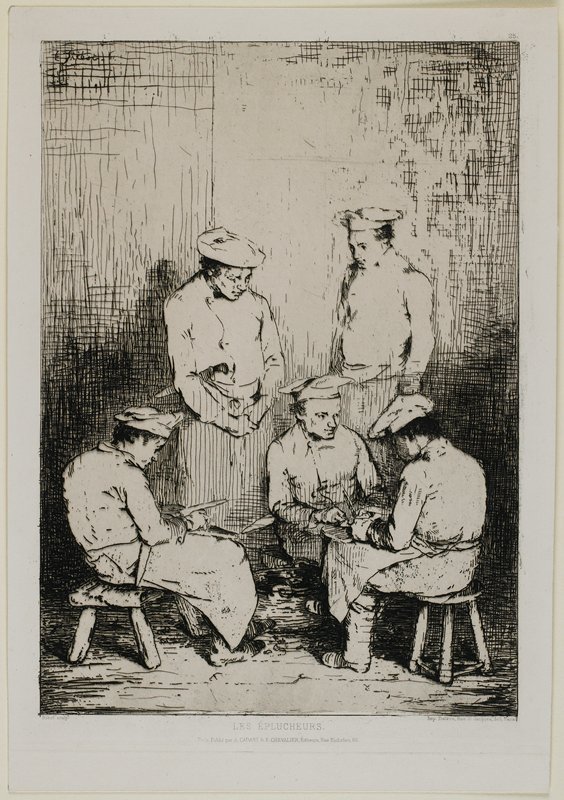 The Peelers, Théodule Ribot, 1863