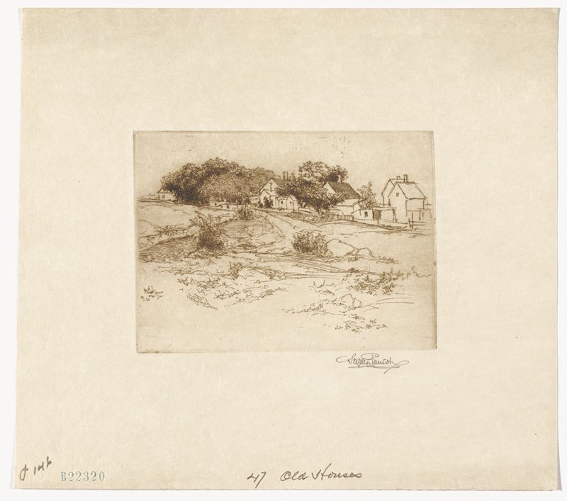 Old Houses, Stephen Parrish, 19th century