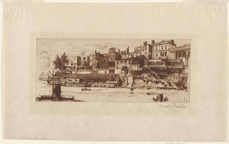 Callowhill Street Bridge, Joseph Pennell, 1880