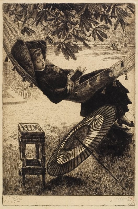 The Hammock, James Tissot, 1880
