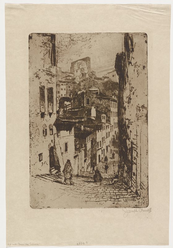 Up and Down in Siena, Joseph Pennell, 1883