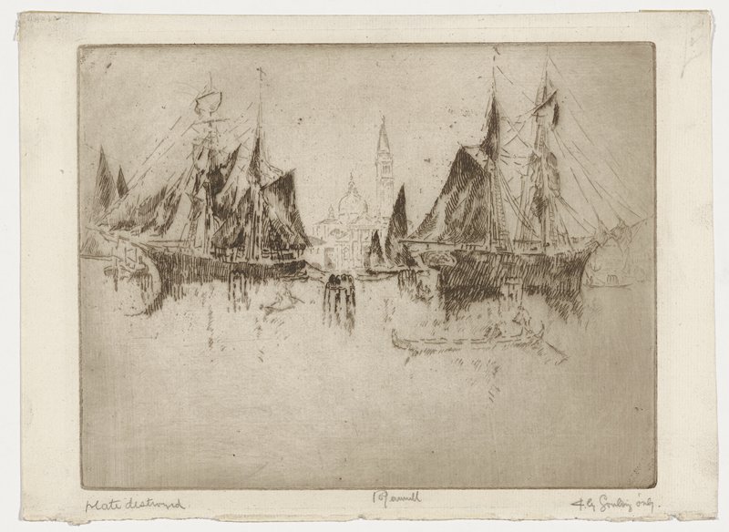 Venice Shipping, Joseph Pennell, 1883
