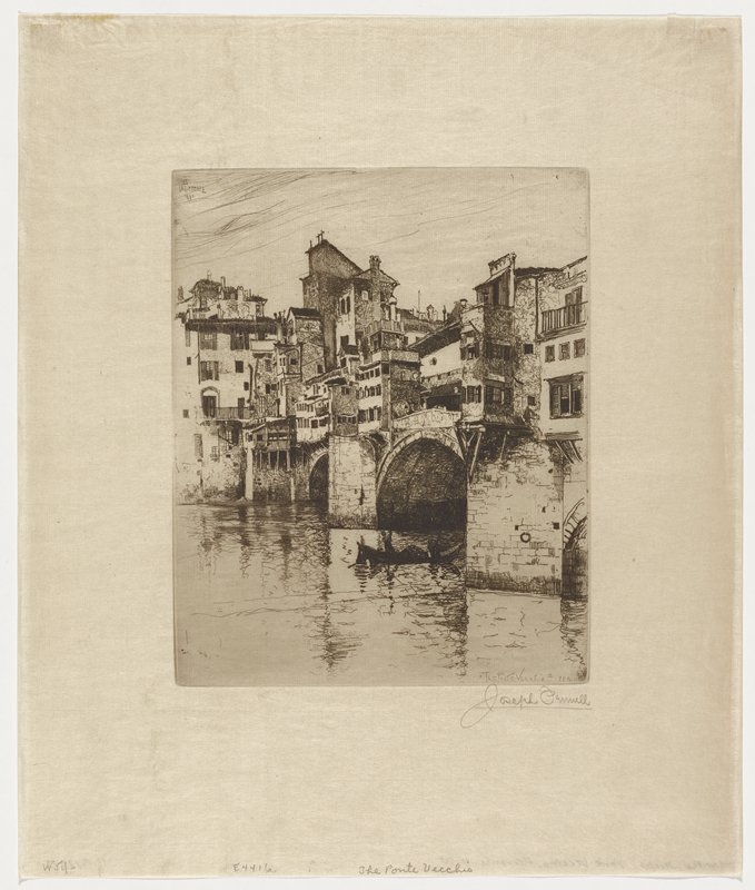 Ponte Vecchio, Florence, Joseph Pennell, 1883