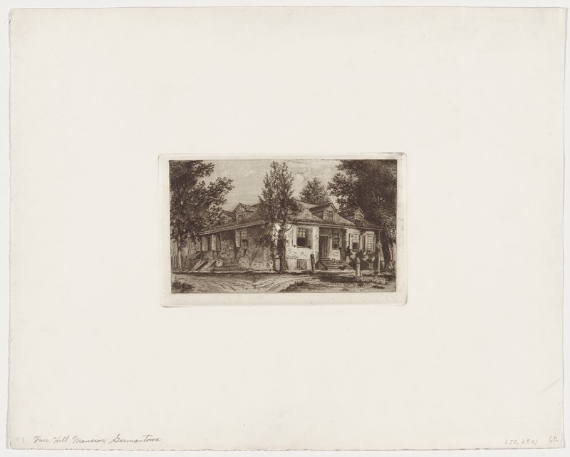Fair Hill Mansion, Joseph Pennell, 1880