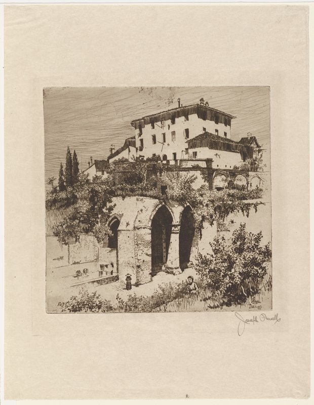 Fonte Nuova, Sienna, Joseph Pennell, 1883