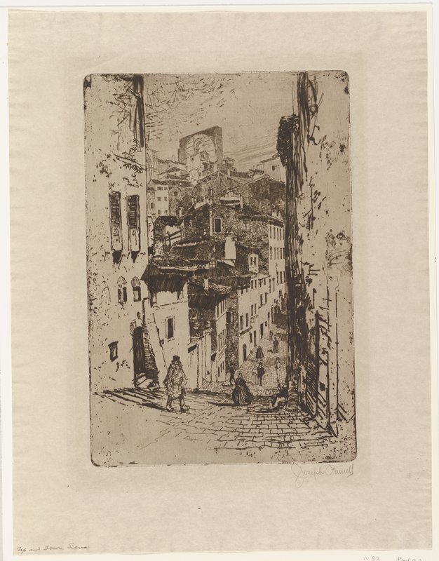 Up and Down in Siena, Joseph Pennell, 1883