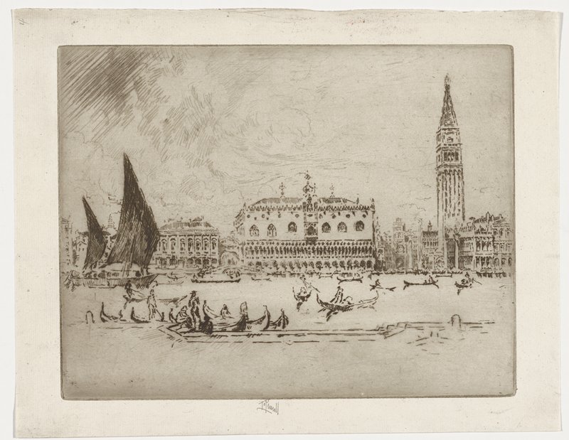 The Doge's Place, Joseph Pennell, 1883