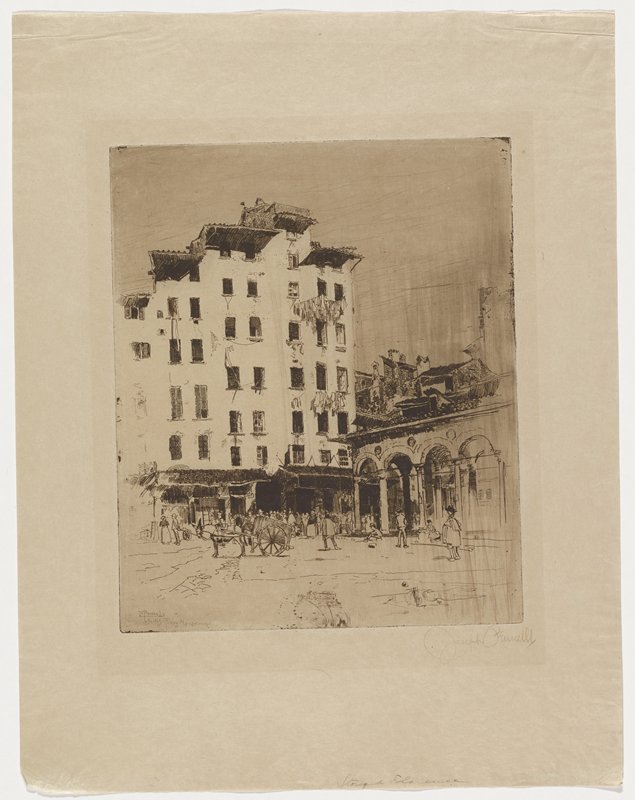 Mercato Vecchio, Florence, Joseph Pennell, 1883
