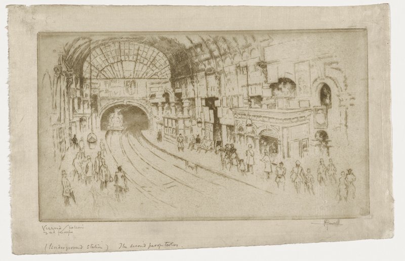 Victoria Station, Joseph Pennell, 1890