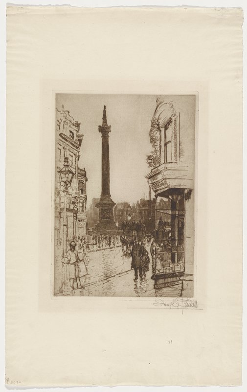 The Column, Nelson, Joseph Pennell, 1889
