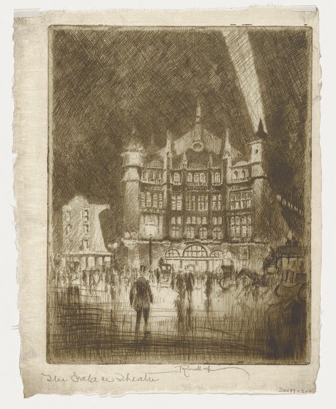 Palace Theatre, Joseph Pennell, 1886
