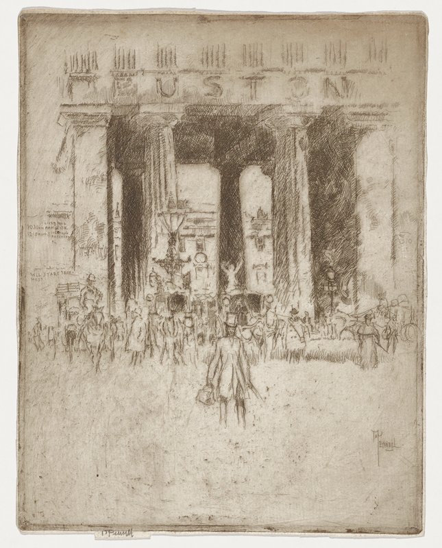 Euston, Joseph Pennell, 1886