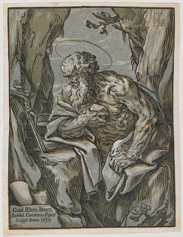 Saint Jerome, Bartolomeo Coriolano, 1637