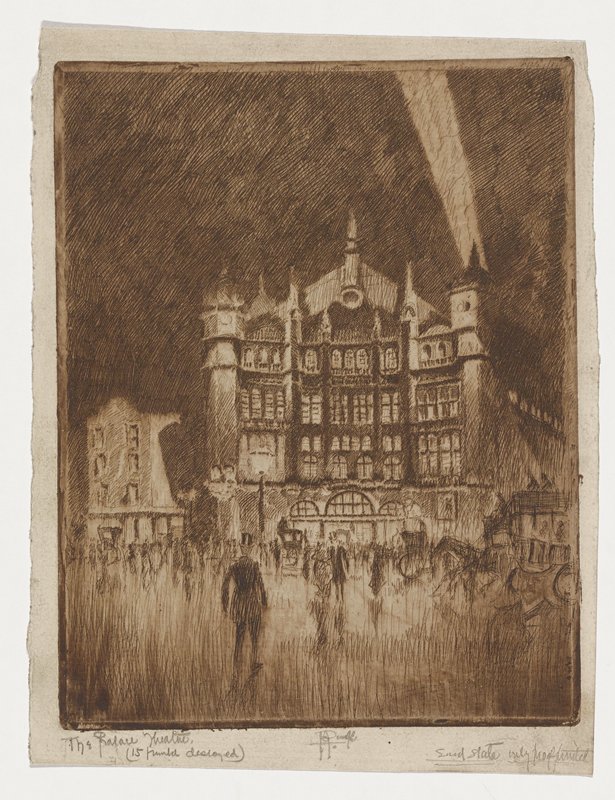 Palace Theatre, Joseph Pennell, 1886