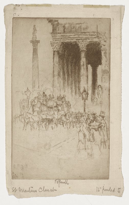 St. Martin's, Joseph Pennell, 1887