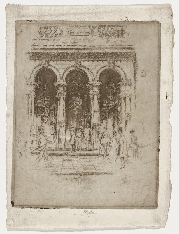 Burlington Arcade, Joseph Pennell, 1887