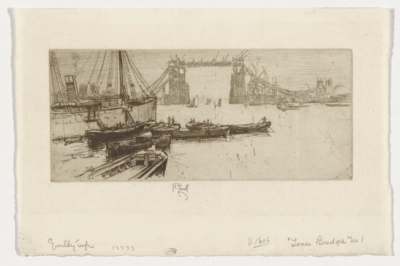 The Tower Bridge, Joseph Pennell, 1893