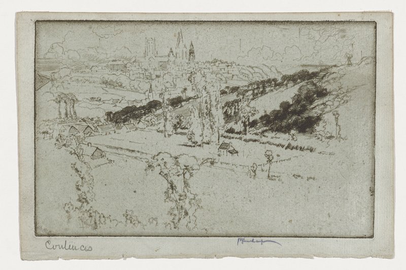 Coutances, No. I, Joseph Pennell, 1893