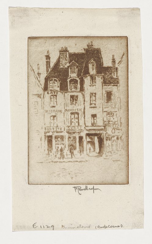 Roofs, Cosne, Joseph Pennell, 1893