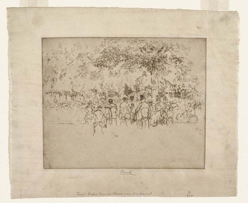 On the Champs Elysées, Joseph Pennell, 1893