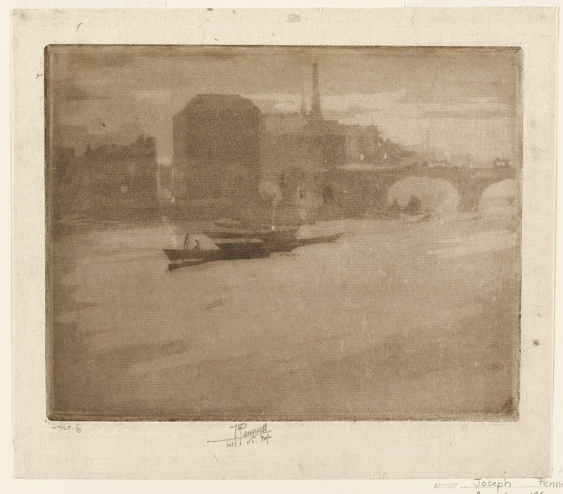 La Tamise (The Thames), Joseph Pennell, 1894
