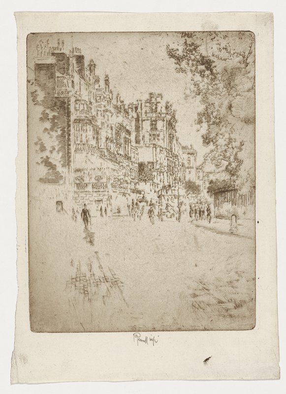 Park Lane, Joseph Pennell, 1904