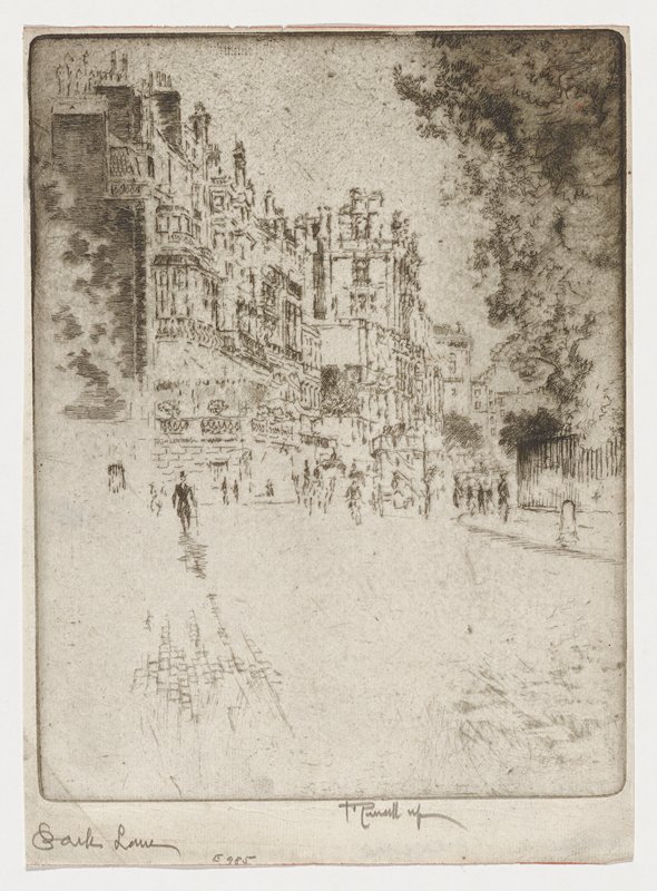Park Lane, Joseph Pennell, 1904
