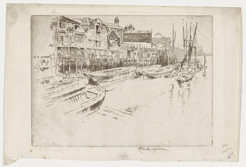 Lanark Wharf, Joseph Pennell, 1895