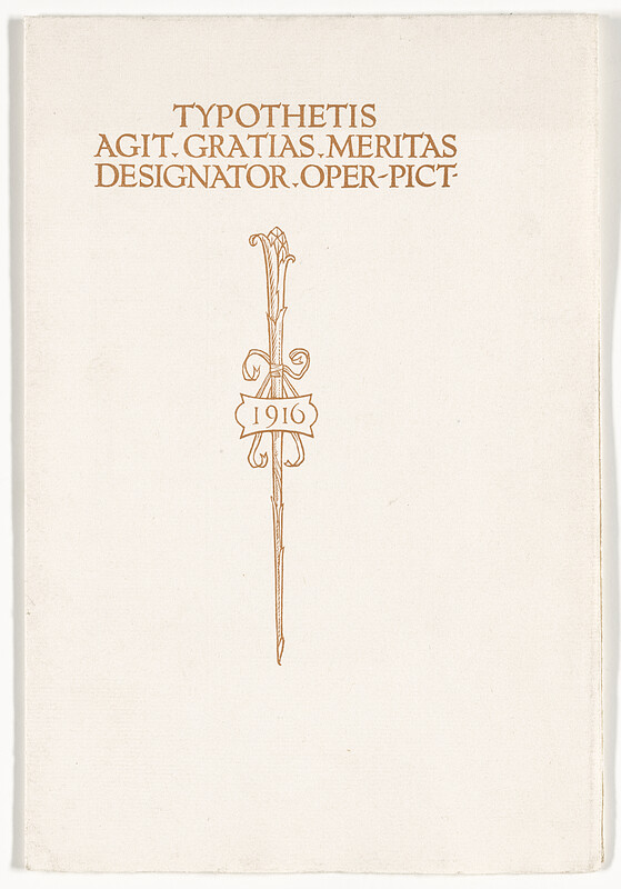 Titleplate, Percy A. Grassby, 1909