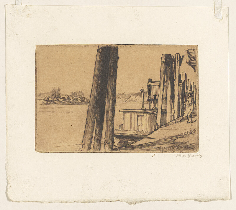 St. Paul Wharf, Percy A. Grassby, 1909