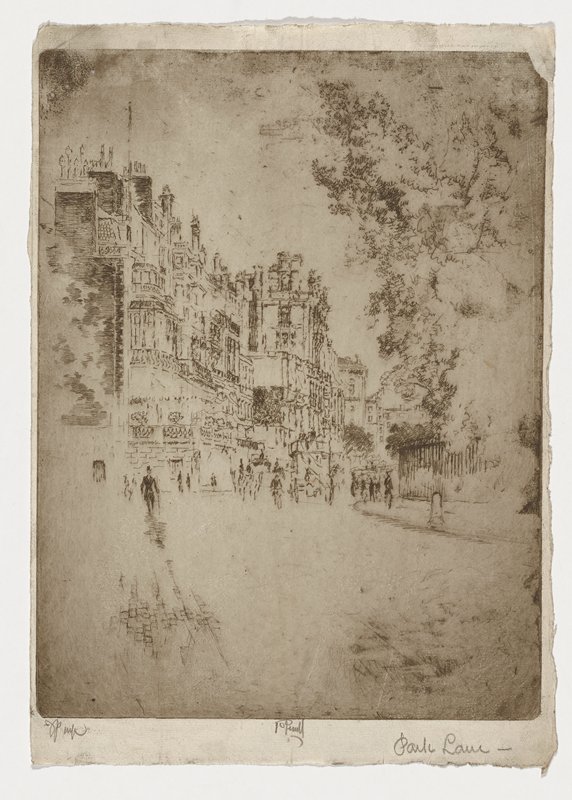 Park Lane, Joseph Pennell, 1904