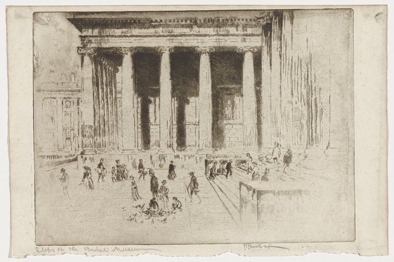 The Steps, British Museum, Joseph Pennell, 1904