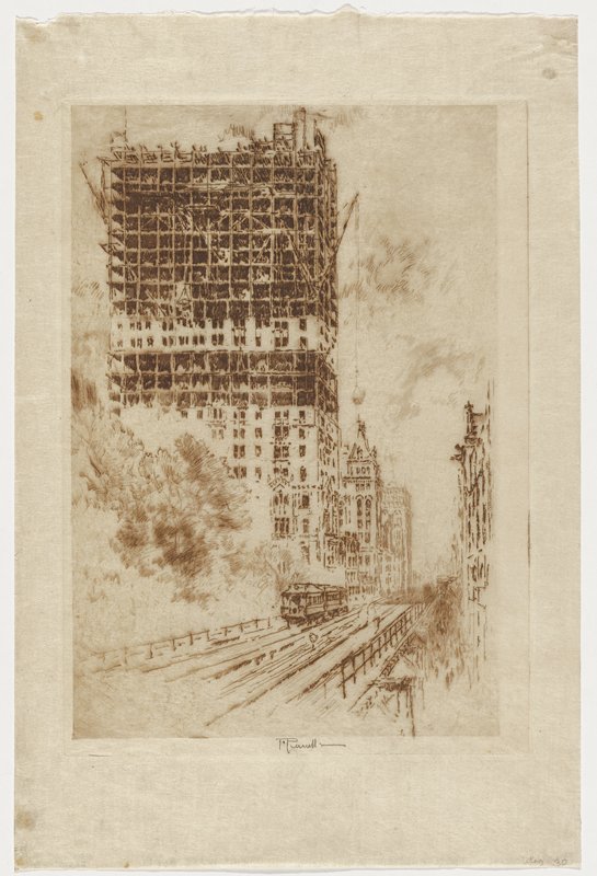 The L and Trinity Building, Joseph Pennell, 1904