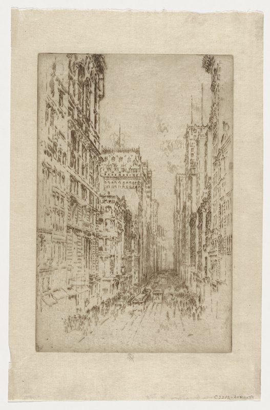 Lower Broadway, Joseph Pennell, 1904