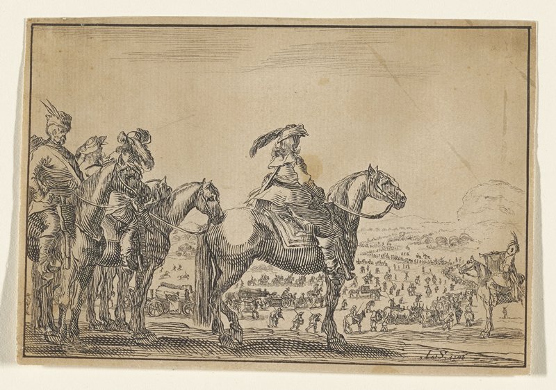 Army on the March, Copy after Stefano della Bella, 1746
