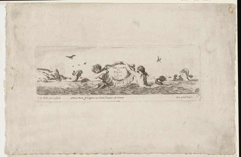 Plate 1, Stefano della Bella, 17th century