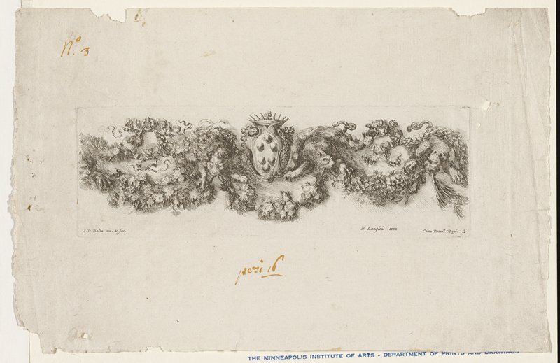 Plate 2, Stefano della Bella, 17th century