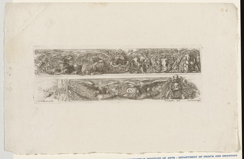 Plate 6, Stefano della Bella, 17th century