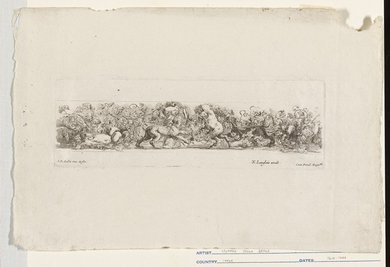 Plate 11, Stefano della Bella, 17th century