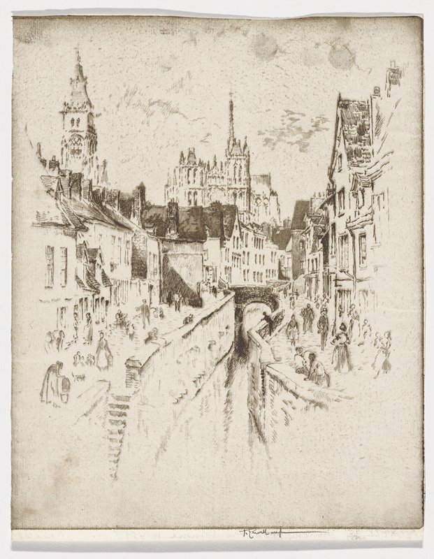 Amiens from the Somme, Joseph Pennell, 1908
