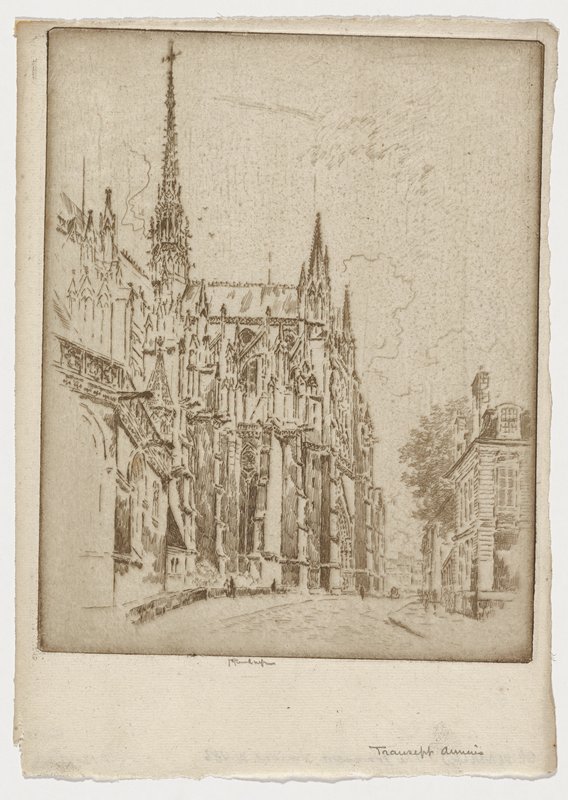 The Transept, Amiens, Joseph Pennell, 1907