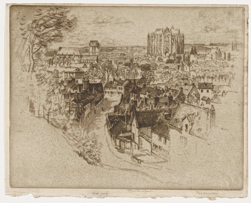 Beauvais from the Boulevard, Joseph Pennell, 1907