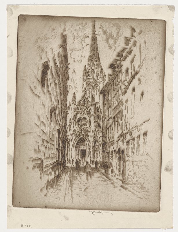 San Maclou, Rouen, Joseph Pennell, 1907