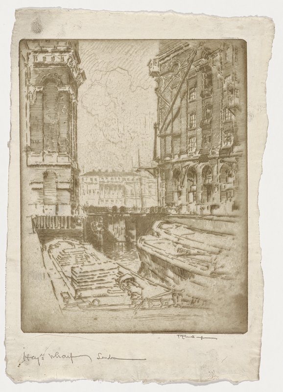 Hay's Wharf, Joseph Pennell, 1907