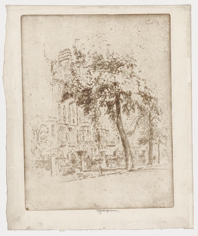 Big Tree, Cheyne Walk, Joseph Pennell, 1906