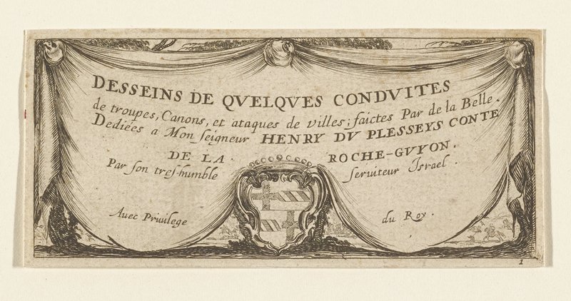 Frontispiece, Stefano della Bella, 17th century
