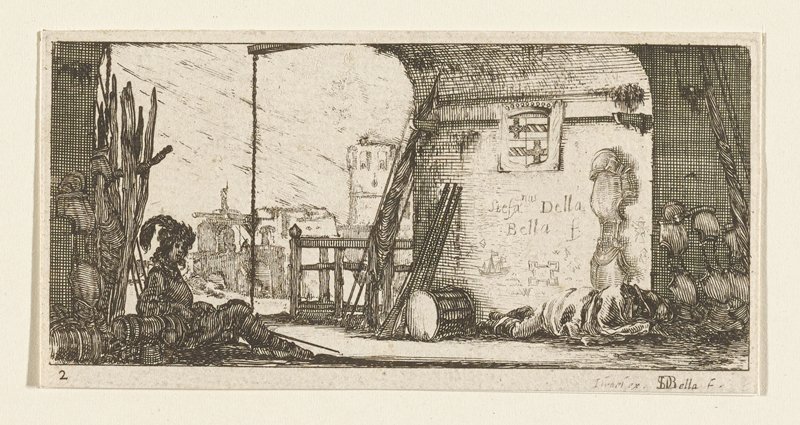 Plate 2, Stefano della Bella, 17th century