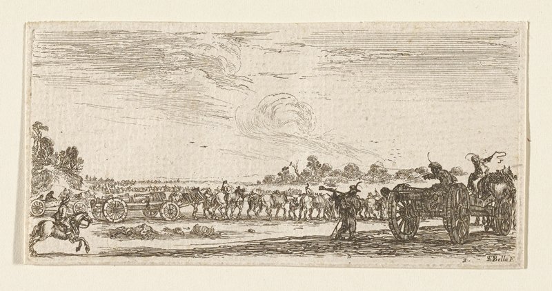 Plate 3, Stefano della Bella, 17th century